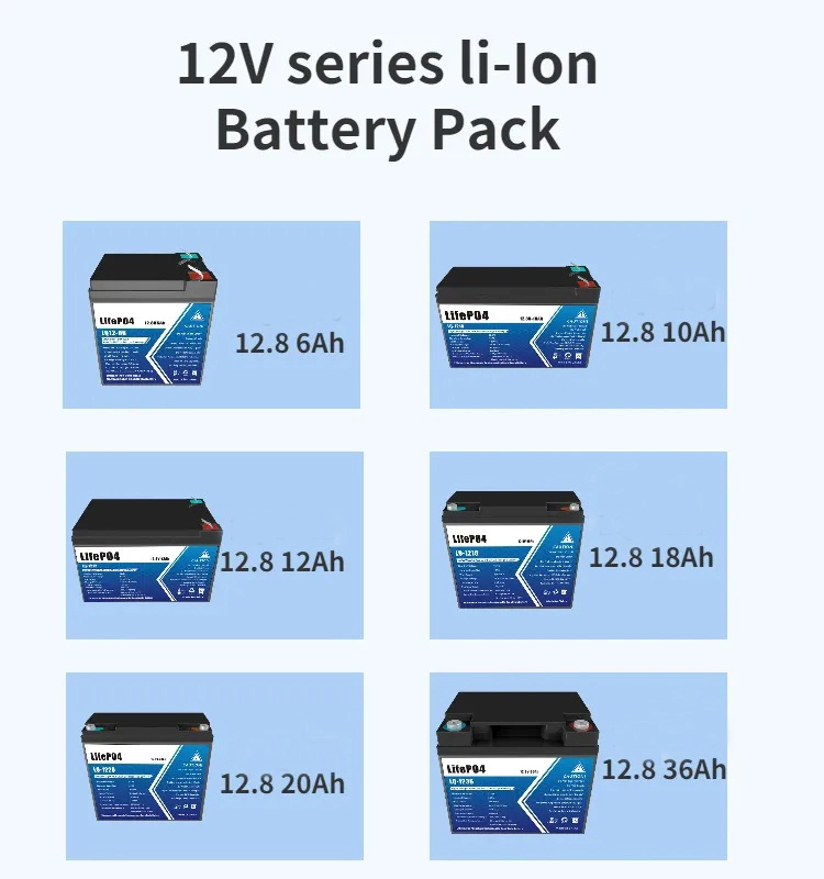 12V 6ah Rechargeable LiFePO4 Battery Factory Price Lithium Ion Phosphate Batteries